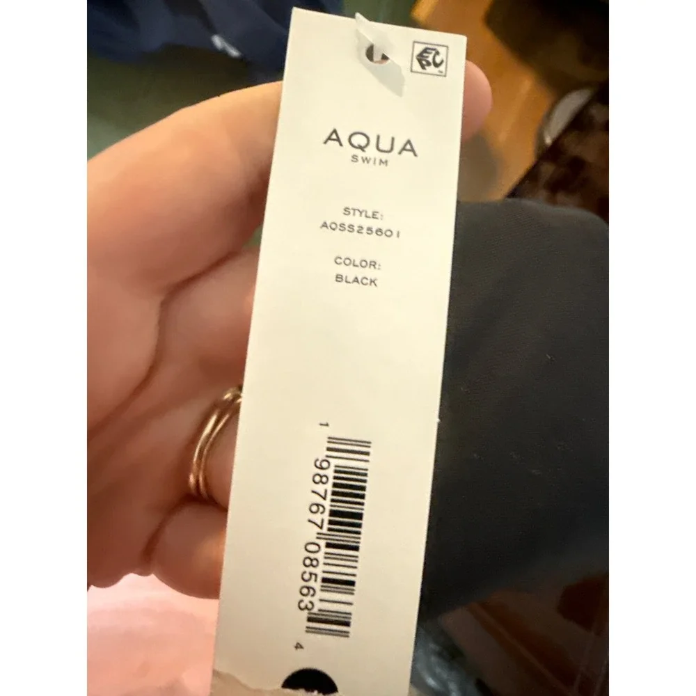 Aqua Swim Black‎ Underwire Bikini Top MEDIUM